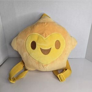 Disney Wish Star Kids Plush Mini Backpack Bag Yellow Disney Store 12" 2023